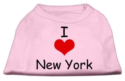 I Love New York Screen Print Shirts (Option: Pink XS)