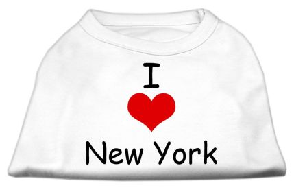 I Love New York Screen Print Shirts (Option: White XS)