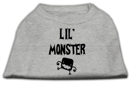 Lil Monster Screen Print Shirts (Option: Grey XXXL)