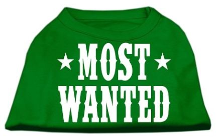 Most Wanted Screen Print Shirt (Option: Green XXXL)