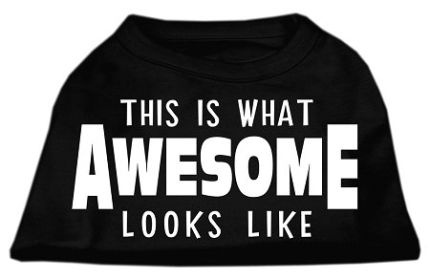 This is What Awesome Looks Like Dog Shirt (Option: Black XXL)