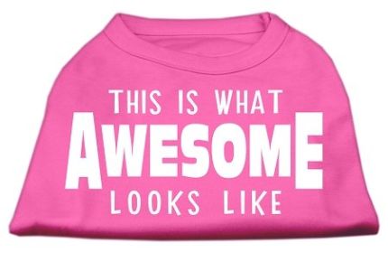 This is What Awesome Looks Like Dog Shirt (Option: Bright Pink XXL)