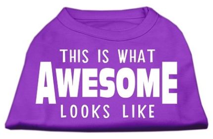 This is What Awesome Looks Like Dog Shirt (Option: Purple XXL)