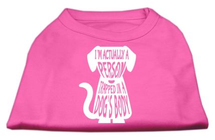 Trapped Screen Print Shirt (Option: Bright Pink XXL)