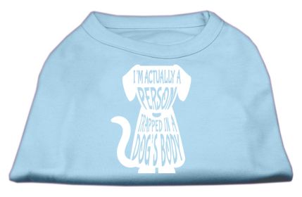 Trapped Screen Print Shirt (Option: Baby Blue XXXL)