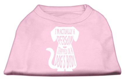 Trapped Screen Print Shirt (Option: Light Pink XS)