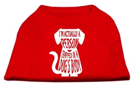 Trapped Screen Print Shirt (Option: Red XXXL)