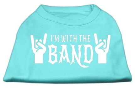 With the Band Screen Print Shirt (Option: Aqua XXXL)