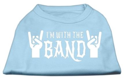 With the Band Screen Print Shirt (Option: Baby Blue XXL)