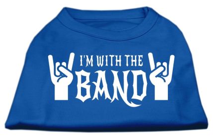 With the Band Screen Print Shirt (Option: Blue XXL)