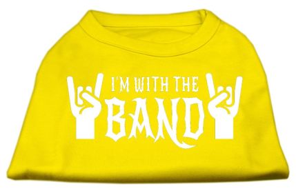 With the Band Screen Print Shirt (Option: Yellow XXXL)