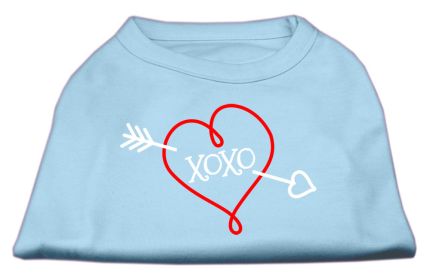 XOXO Screen Print Shirt (Option: Baby Blue XS)