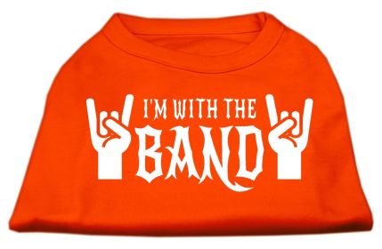 With the Band Screen Print Shirt (Option: Orange Med)