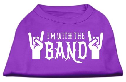 With the Band Screen Print Shirt (Option: Purple Lg)