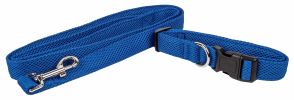 Pet Life 'Aero Mesh' 2-In-1 Dual Sided Comfortable And Breathable Adjustable Mesh Dog Leash-Collar