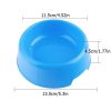 1Pc High Quality Solid Color Pet Bowls Candy-Colored Lightweight Plastic Single Bowl Small Dog Cat Pet Bowl Pet Feeding Supplies