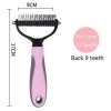 Large Pets Fur Knot Cutter Dog Grooming Shedding Tools Pet Cat Hair Removal Comb Brush Double Sided Pet Products Suppliers