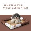 Breathable Pet Puppy Cooling Mat Bed Summer Protection Cervical Spine Cat Dog Ice Mat Square Rattan Kennel Supplies