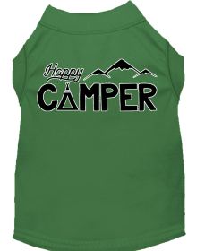 Happy Camper Screen Print Dog Shirt (Option: Green XS)