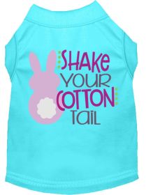 Shake Your Cotton Tail Screen Print Dog Shirt (Option: Aqua XXL)