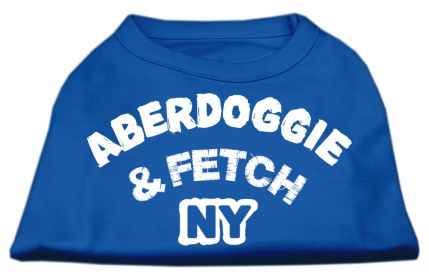 Aberdoggie NY Screenprint Shirts (Option: Blue XS)