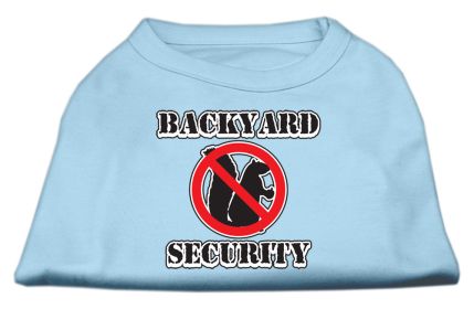 Backyard Security Screen Print Shirts (Option: Baby Blue XL)