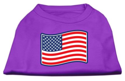 Paws and Stripes Screen Print Shirts (Option: Purple XL)