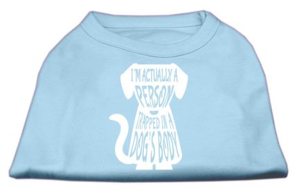 Trapped Screen Print Shirt (Option: Baby Blue XL)