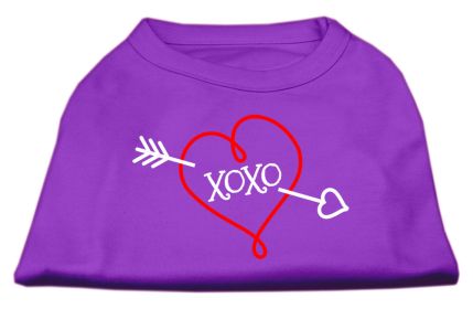 XOXO Screen Print Shirt (Option: Purple XL)