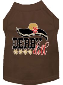 Derby Doll Screen Print Dog Shirt (Option: Brown XL)