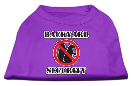 Backyard Security Screen Print Shirts (Option: Purple S)