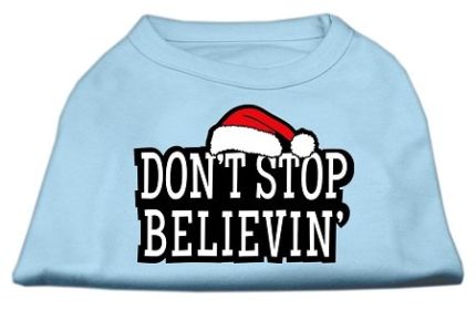 Don't Stop Believin' Screenprint Shirts (Option: Baby Blue S)