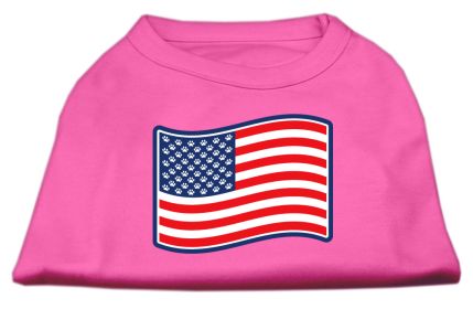 Paws and Stripes Screen Print Shirts (Option: Bright Pink S)