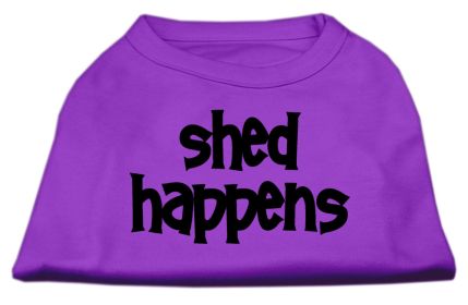 Shed Happens Screen Print Shirt (Option: Purple Sm)