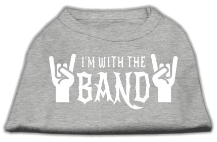 With the Band Screen Print Shirt (Option: Grey XL)