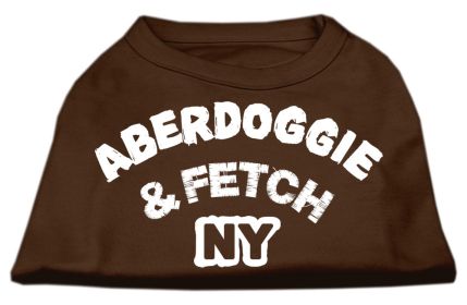 Aberdoggie NY Screenprint Shirts (Option: Brown Sm)