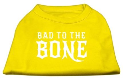 Bad to the Bone Dog Shirt (Option: Yellow Lg)