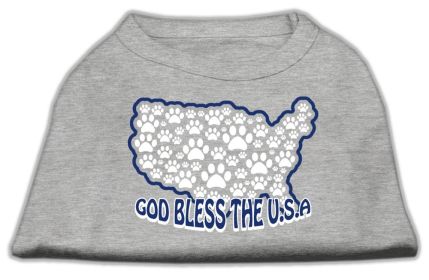 God Bless USA Screen Print Shirts (Option: Grey M)