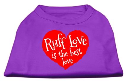 Ruff Love Screen Print Shirt (Option: Purple Med)