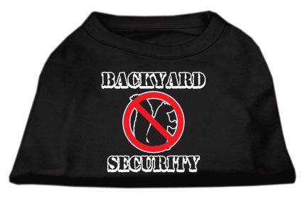 Backyard Security Screen Print Shirts (Option: Black L)