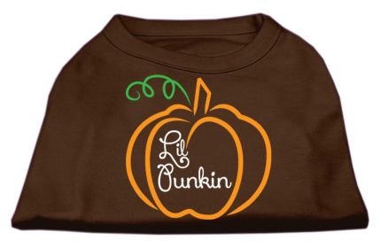 Lil Punkin Screen Print Dog Shirt (Option: Brown XS)