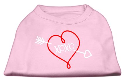 XOXO Screen Print Shirt (Option: Light Pink Lg)